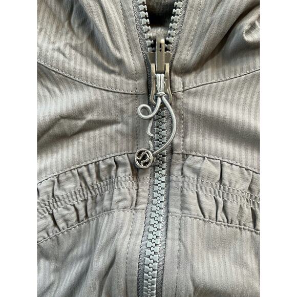 LULULEMON Dance Studio Reversible Hoodie Jacket Full Zip Gray Color Size 4 - Picture 8 of 10